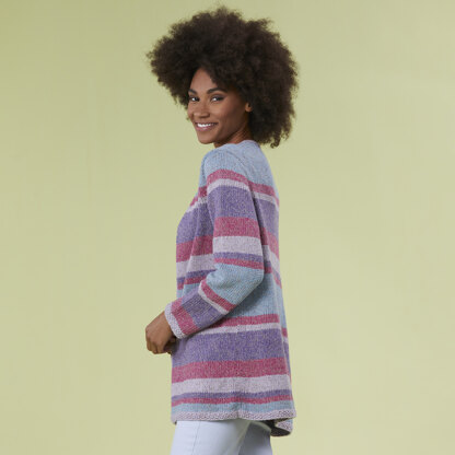 La Jolla Cardigan - Knitting Pattern for Women in Tahki Yarns Newport 