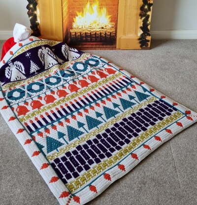 Sonia's Holiday - Overlay Mosaic Blanket