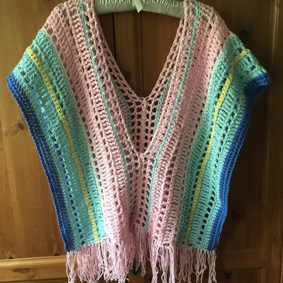 Pastel Summer Poncho