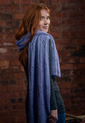Lace Stole in The Fibre Co. Canopy Fingering - Downloadable PDF