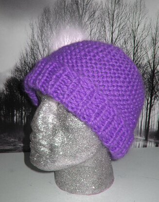 Superfast Garter Stitch Beanie Hat