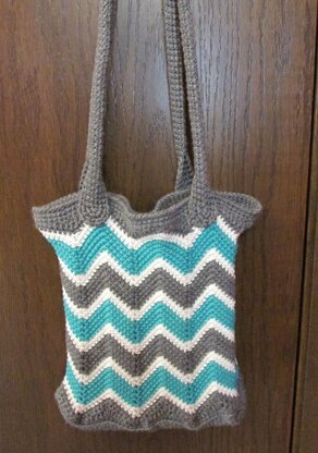 Chevron Book/Grocery Bag