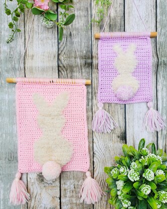 Fluffy Bunny Wall Hanging - US Terms