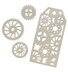 Artdeco Creations Couture Creations Steampunk Dreams Chipboard 4/Pkg - Tag & Gears