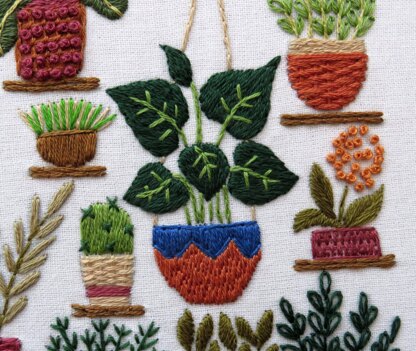 Stitchdoodles Plantopia, Hand Embroidery Pattern