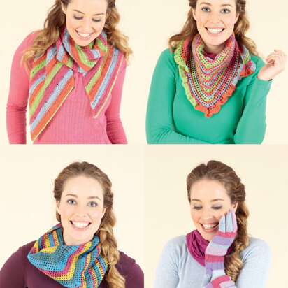 Knit and Crochet Accessories in Sirdar Heart & Sole - 7317 - Downloadable PDF