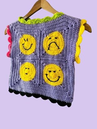 Emoji Crochet Top