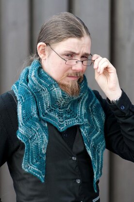 Northern lights shawl (English and Swedish versions)