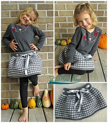 Houndstooth Girls Skirt