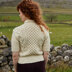 Cable Sweater with Collar -  Top Knitting Pattern for Women in Debbie Bliss British Wool Aran by Debbie Bliss