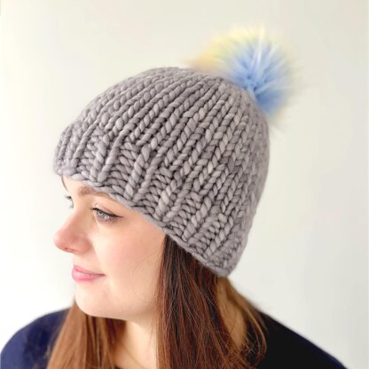 “Still Sea” Pompom Hat