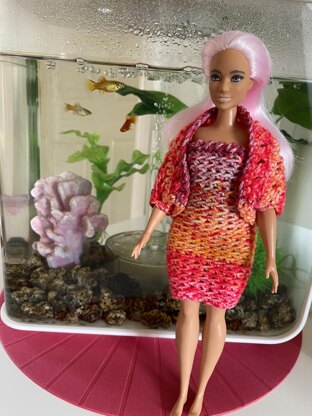 Barbie Dress & Cardi Set