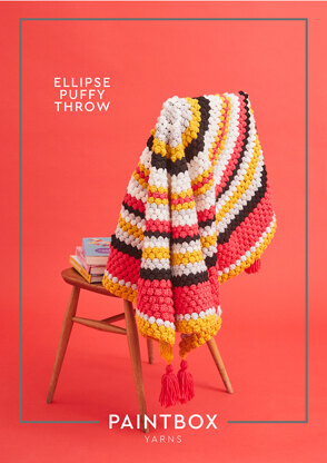 Elipse Puffy Throw - Free Crochet Pattern For Home in Paintbox Yarns Simply Chunky