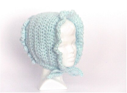 Easy Ruffle Baby Bonnet