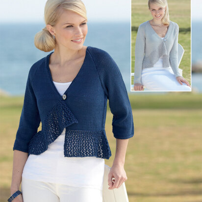 Long and 3/4 Sleeved Cardigans in Sirdar Cotton DK - 7502 - Downloadable PDF