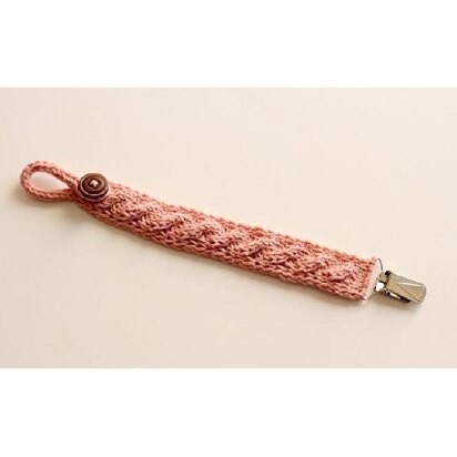 Cabled Pacifier Clip