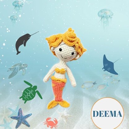 Meemoodolls Deema The Girl Mermaid