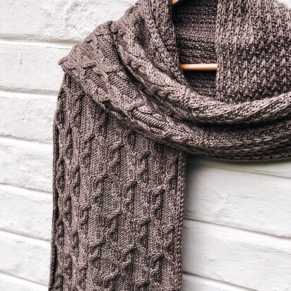 Carl & Clara Scarf - knitting pattern