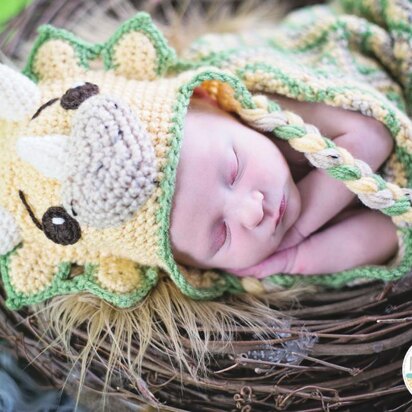 Cera Tops The Triceratops Dino Baby Hat and Cocoon Set