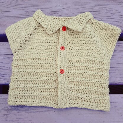 Baby cardigan (short sleeve)