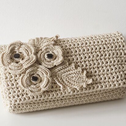 Crochet Flower Pochette Bag