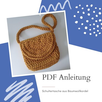 PDF Anleitung Schultertasche aus Baumwollkordel