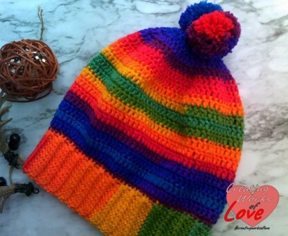 Simple Rainbow Slouch