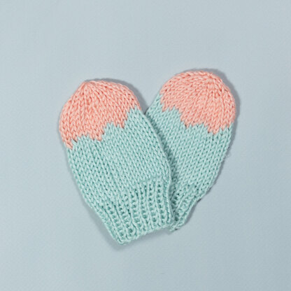 Baby Mittens Acri in Hoooked Somen - Downloadable PDF