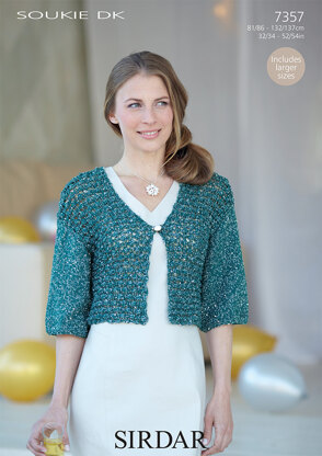 Women's Jacket in Sirdar Soukie DK - 7357 - Downloadable PDF