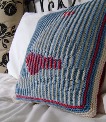 Nautical Knit Shadow Pillow