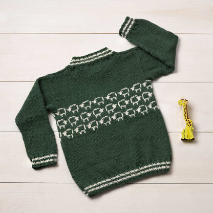 1284 - Daphne  -  Sweater Knitting Pattern for Kids in Valley Yarns Valley Superwash DK by Valley Yarns