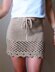 Beachy Scallop Mini Skirt