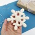 Crochet snowflake ornament pattern Christmas amigurumi hanging tree ornaments