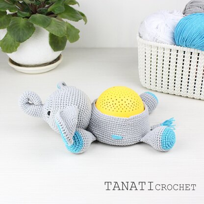 Crochet Pattern - Night light Elephant/Projector star