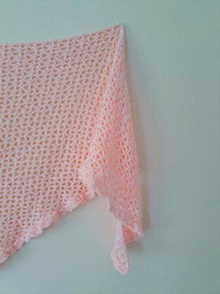 Crochet Romantic Mesh Shawl Pattern