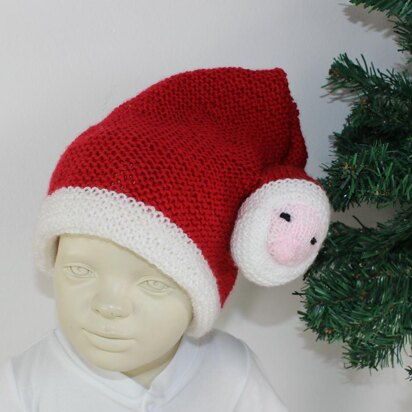 Toddler Santa Head Christmas Hat