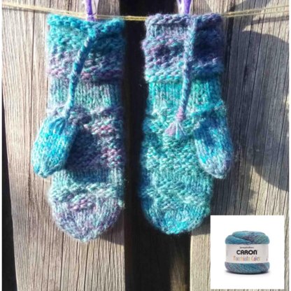 Wild Island Textured Mittens