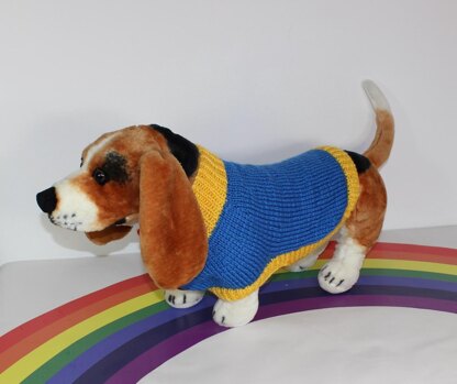 Dog Chunky 3 Colour Side Button Coat