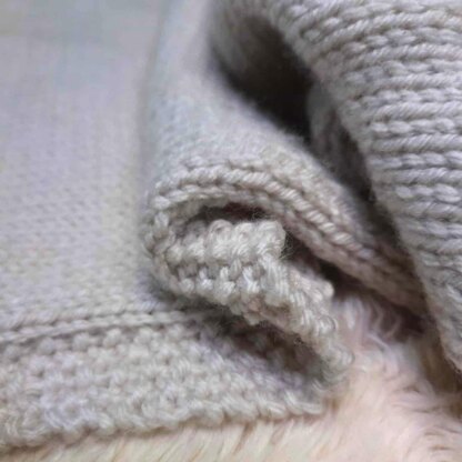 Seed Stitch Baby Blanket