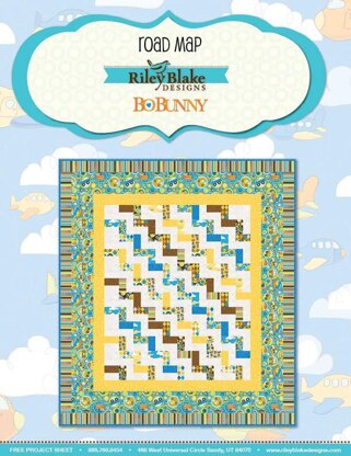 Riley Blake Road Map - Bo Bunny - Downloadable PDF