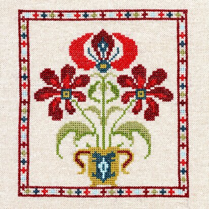 Avlea Folk Embroidery Grecian Urn 3 - Downloadable PDF