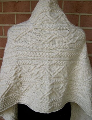 Limerick Cabled Shawl