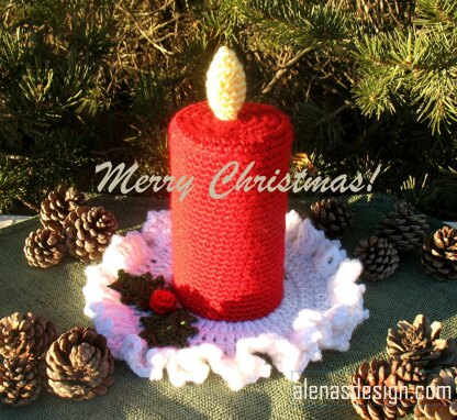 Crochet Christmas Candle