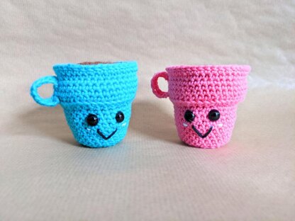 Crochet Espresso Cup Pair