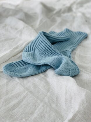 Twisted ribbed basic socks