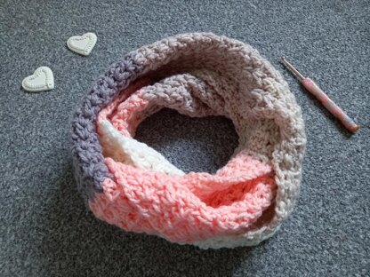Crochet Pink Ballerina Scarf Pattern