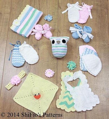 Crochet Pattern nappy cake UK & USA Terms #222