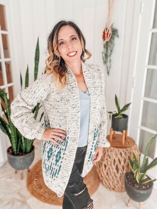 Wish Upon A Star Mosaic Crochet Cardigan