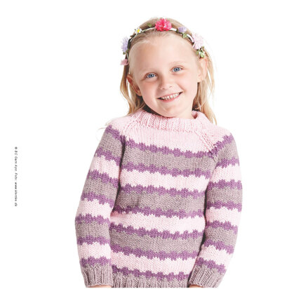 Raglan Sweater in BC Garn Semilla Grosso - 5100BC - Downloadable PDF