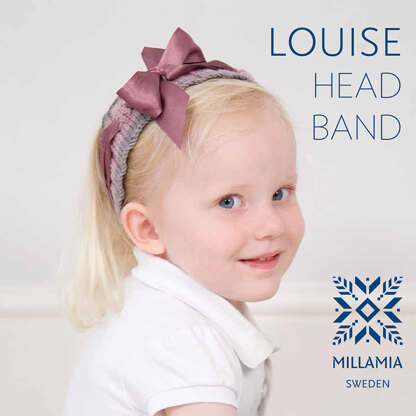 "Louise Headband" - Headband Knitting Pattern For Girls in MillaMia Naturally Soft Merino